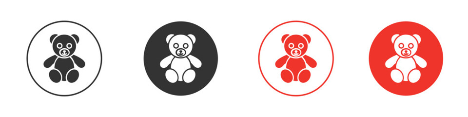 Teddy bear icon vector, Symbol, logo illustrations