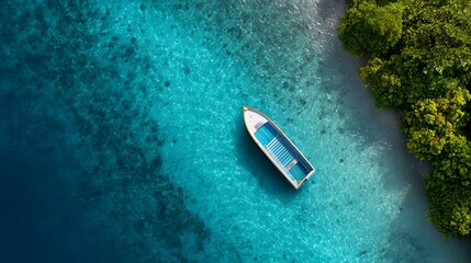 Island hopping holiday vacation boat turquoise lagoon coral reef snorkeling tourist pristine nature exploration marine tourism bird eye view aquatic custom background cut out isolated transparent