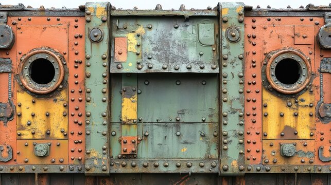Rusty Metal Texture: Industrial Panel