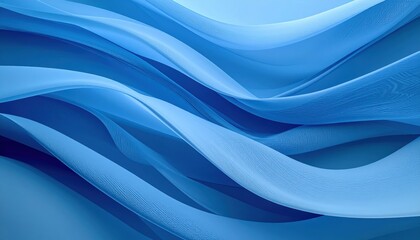 Abstract Blue Waves Background