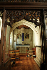 Chapel in the Roman Catholic Church in Petworth during Lent.