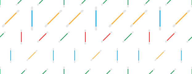 Cotton Swab Icon Seamless Pattern M_2201001