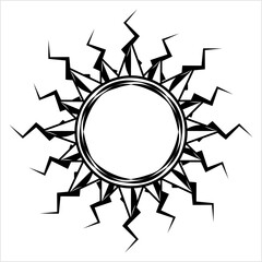 Tribal Tattoo Sun Star M_2201001