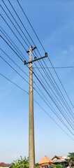 power lines in the countryside