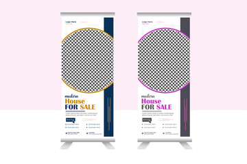 Roll Up Banner Mockup
