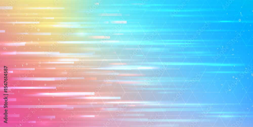 Poster abstract big data code representation. modern high-tech data background. graphic concept for your de