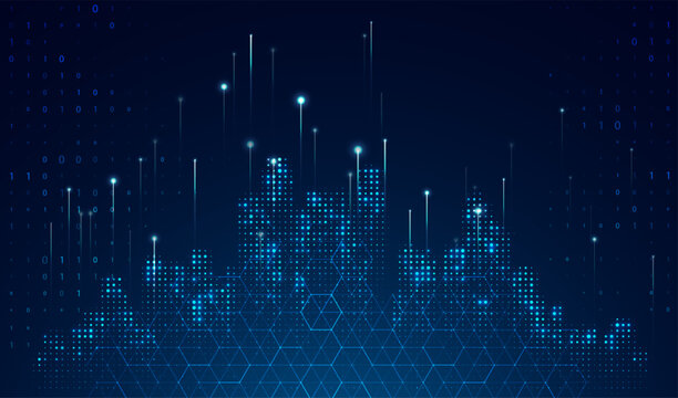 Abstract global technology background. Futuristic data network representation. Digital innovation concept for your design.