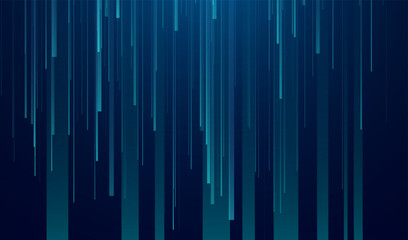 Glowing lines on blue background. Abstract modern lines. Cool gradient shapes. Graphic concept for your design