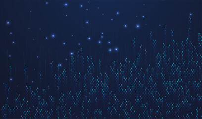 Abstract big data code representation. Modern high-tech data background. Graphic concept for your design