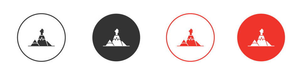 Volcano icon design, logo, app, UI. Vector illustration, EPS
