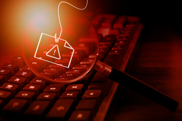 cyber crime phishing mail , security awareness to protect important data hacking