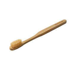Naklejka premium Eco-Friendly Bamboo Toothbrush Isolated on Transparent Background