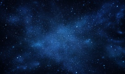 Dark Blue Cosmic Background with Glimmering Stars