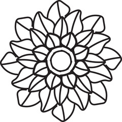 abstract flower vector illustration