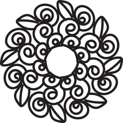 abstract floral background with floral elements