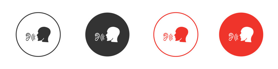 Whisper icon design, logo, app, UI. Vector illustration, EPS