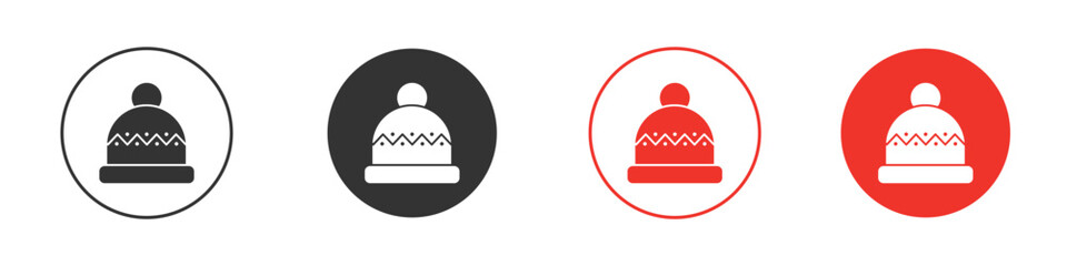 Winter hat icon design, logo, app, UI. Vector illustration, EPS