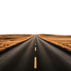 Fototapeta premium Scenic Road Leading Through Beautiful Countryside Landscape