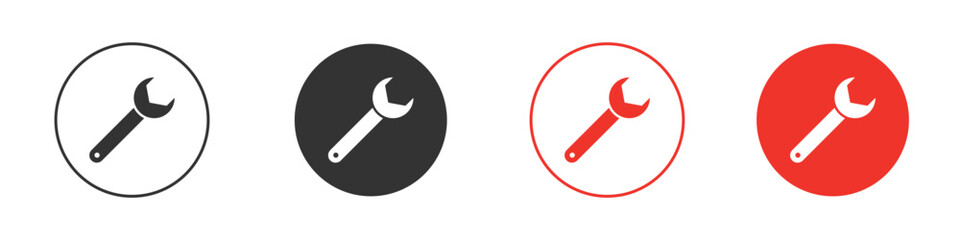 Wrench icon design, logo, app, UI. Vector illustration, EPS