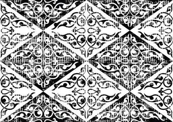 Ethnic background on the theme of Uzbek national ornament, Islamic pattern, seamless pattern, vector design