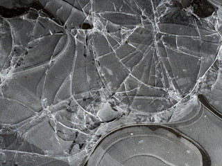 background cracked ice