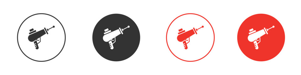 Laser gun icon design, logo, app, UI. Vector illustration, EPS