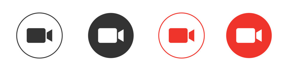 Video call icon design, logo, app, UI. Vector illustration, EPS