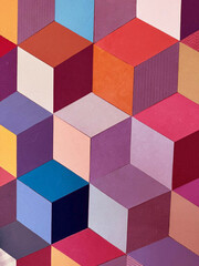 Obraz premium abstract background of colorful cubes
