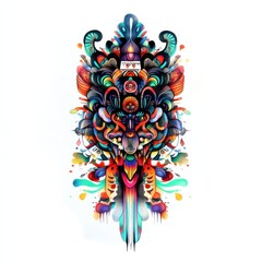 Detailed Colorful Tattoo Illustration with Mesmerizing Style