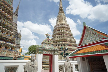 Historic Buddhist Landmark &ndash; Wat Pho Temple Landscape