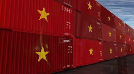 Vietnam export cargo shipping containers