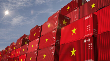 Vietnam export cargo shipping containers