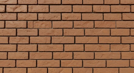 Seamless Texture of Rustic Brown Brick Wall for Design Background