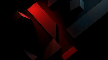 Abstract cubic minimalist background with sharp geometric blocks