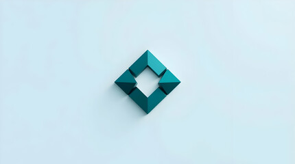 Abstract cubic minimalist background with sharp geometric blocks