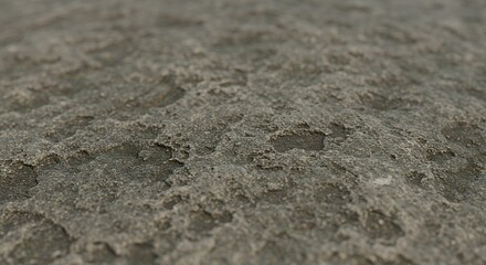 Close-up Texture of a Rough, Weathered, Grey Stone Surface