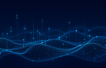 Tech - Sense Particle Wave Background
