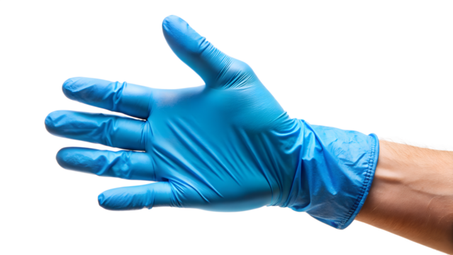 hand in protective glove