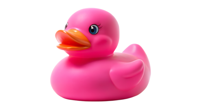 pink rubber duck
