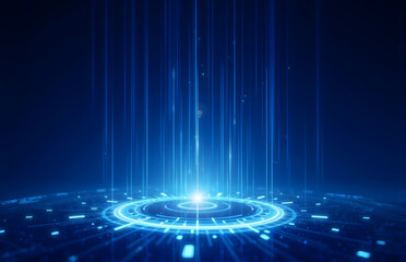 Tech Light Effect Digital Space Background