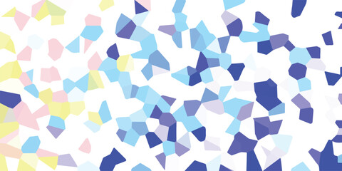 Abstract mosaic pattern background in pastel colors with randomized shapes and a modern design suitable for various design uses.