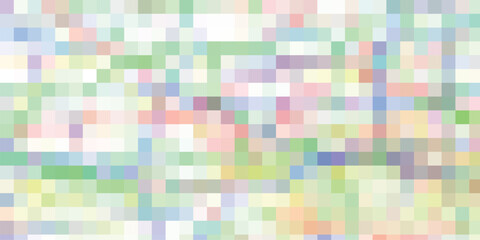 Abstract pixelated mosaic with soft pastel colors a modern digital artwork suitable for backgrounds and designs