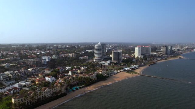 Evening Sideways Glide Along Maputo&rsquo;s Polana Cimento Coastline In Mozambique