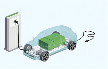Schematic Diagram of EV Charging Structure