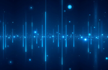 Tech - Sense Blue Particle Light Background