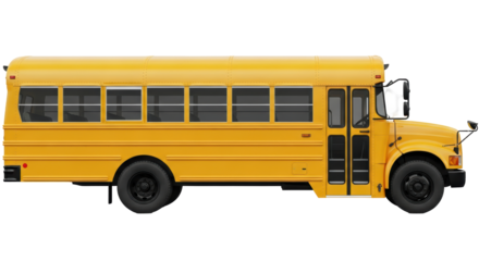 Isolated Yellow School Bus
