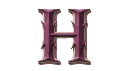 Isolated Letter H