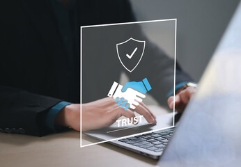 Financial investment, business partnership handshake, reliable cooperation and reliable partners, concept of cooperation and business, business and financial relations