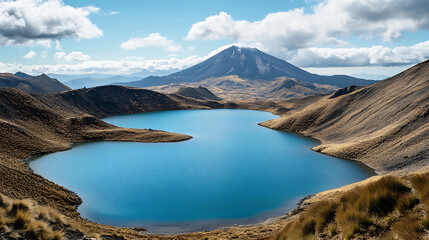 An enchanting midjourney trek through Tongariro Alpine Crossing, emerald lakes and all (1)