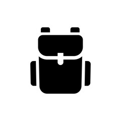 Backpack icon. Backpack vector symbol.